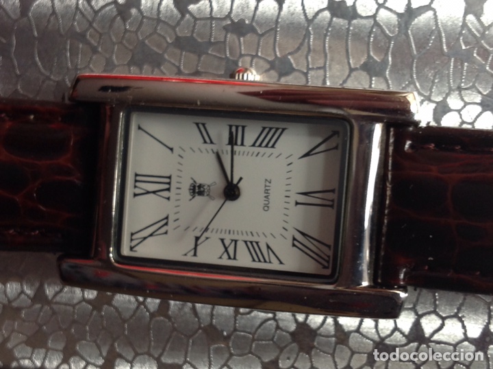 Vintage: Reloj rectangular correa piel original - Foto 3