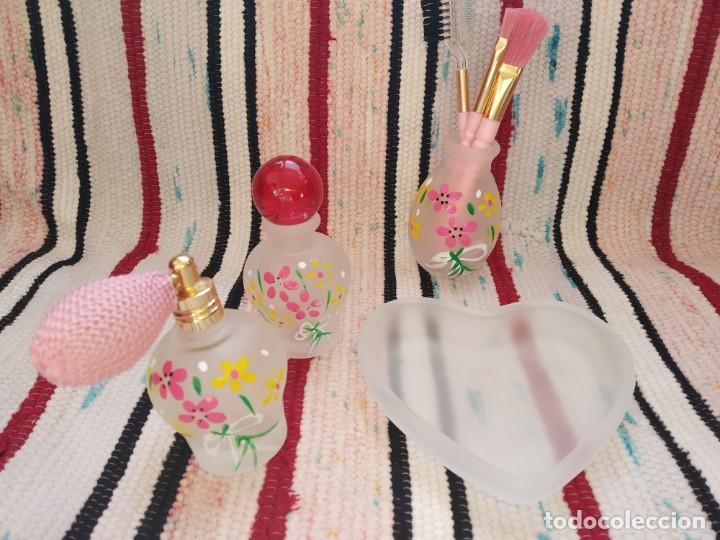 Vintage: JUEGO TOCADOR - FRASCOS PERFUME - *R - Foto 2