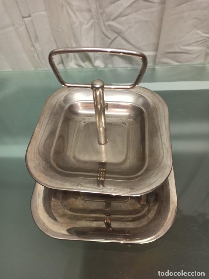 Vintage: BANDEJA DOBLE EN METAL - Foto 2
