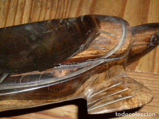 Vintage: Tortuga cenicero. Madera maciza. - Foto 14