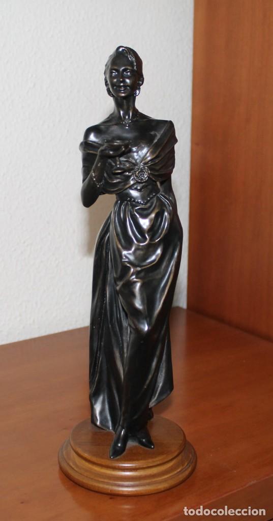 Vintage: FIGURA MUJER ALABASTRO - Foto 1