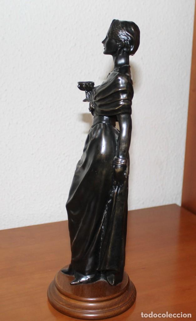 Vintage: FIGURA MUJER ALABASTRO - Foto 4