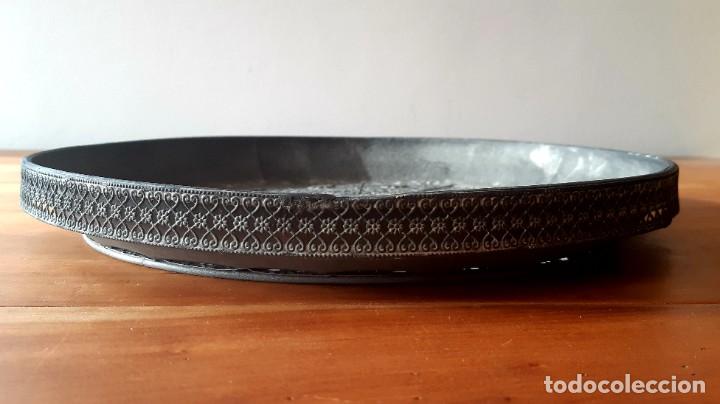 Vintage: Bandeja Circular en metal Vintage - Foto 5
