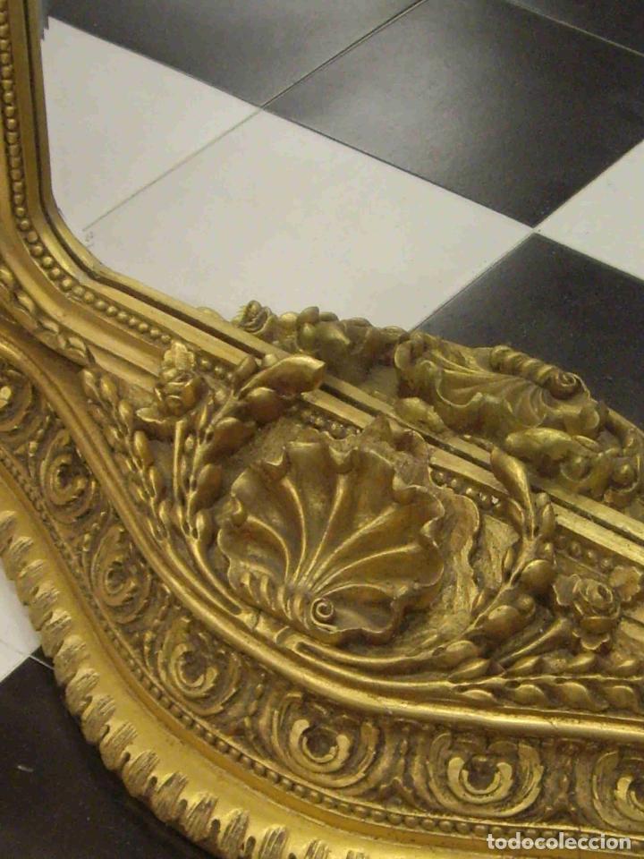 Vintage: ESPEJO DORADO BISELADO - Foto 3