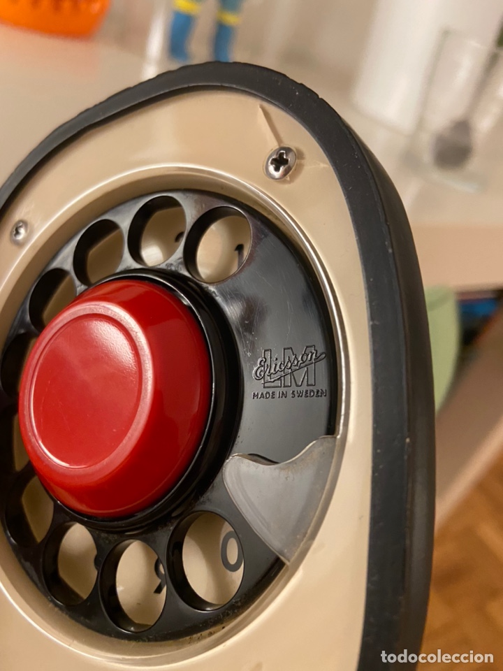 Vintage: antiguo telefono ERICOFON COBRA VERDE ERICSSON - Foto 6