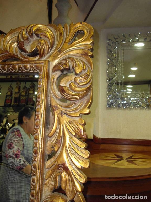 Vintage: ESPEJO RECTANGULAR ORO - Foto 3