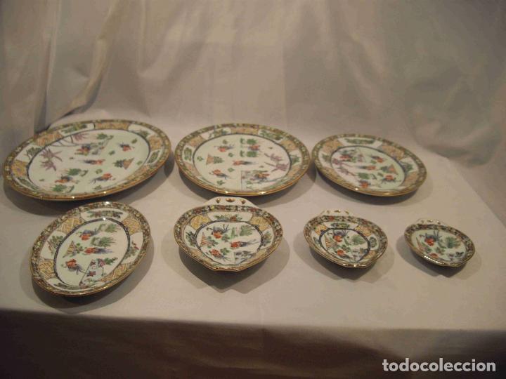 Vintage: JUEGO 9 BANDEJAS MACAO - Foto 3