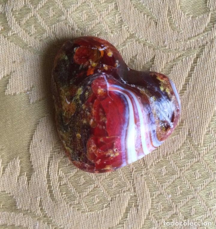 Vintage: CORAZON DE CRISTAL DE MURANO - Foto 5
