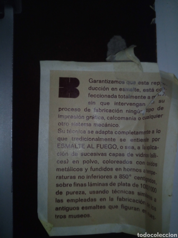 Vintage: Cuadro esmalte al fuego - Foto 4