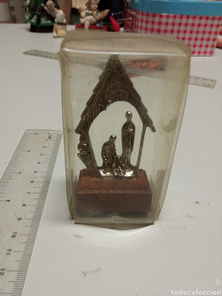 Vintage: Mini Bel&eacute;n de metal y madera - Foto 2