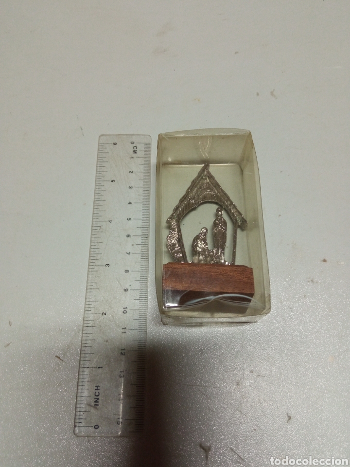 Vintage: Mini Bel&eacute;n de metal y madera - Foto 1