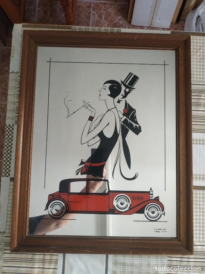 Vintage: Cuadro espejo C. E. INTE-ART M&aacute;laga, Espa&ntilde;a. - Foto 1