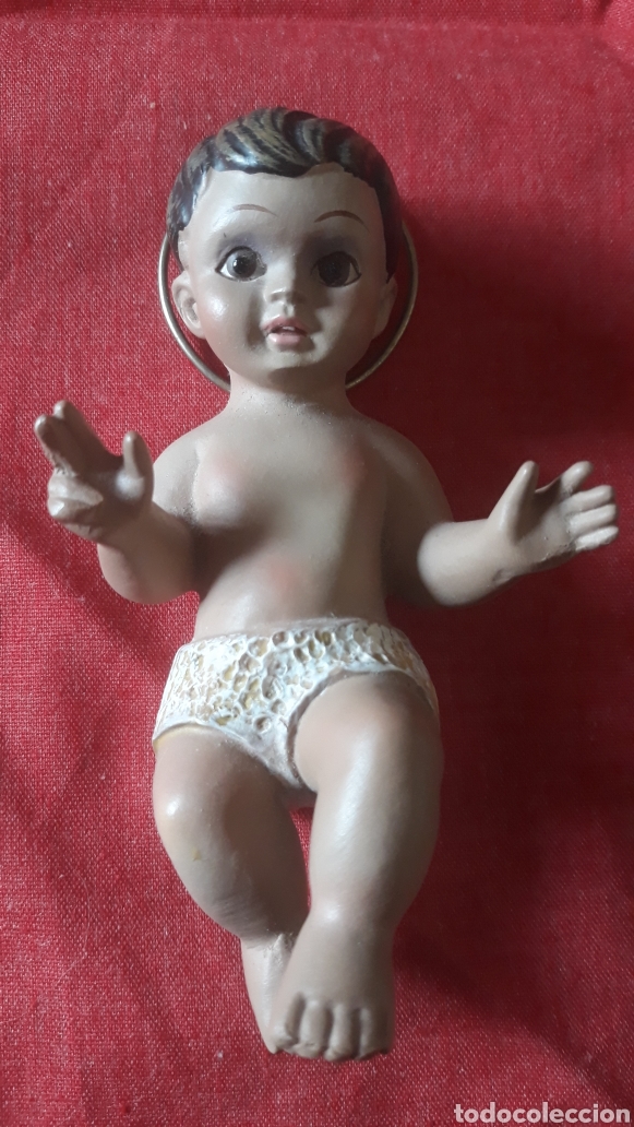 Vintage: Ni&ntilde;o Jesus de cuna.