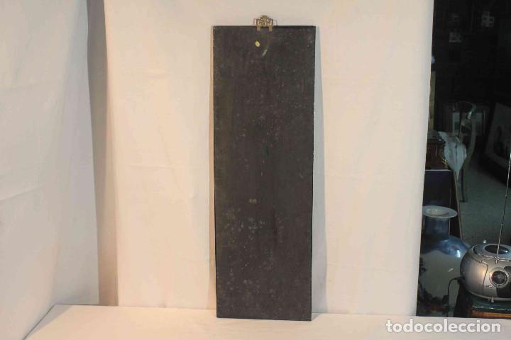 Vintage: CUADRO PIEDRA HUESO DAMA CON CESTO - Foto 6