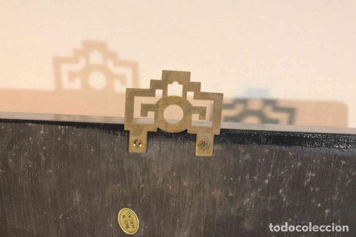 Vintage: CUADRO PIEDRA HUESO DAMA CON CESTO - Foto 7