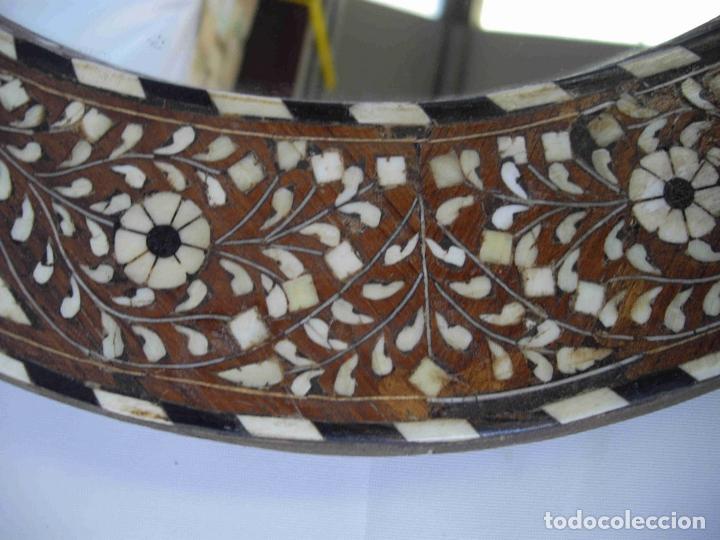 Vintage: ESPEJO INCRUSTACIONES HUESO - Foto 4