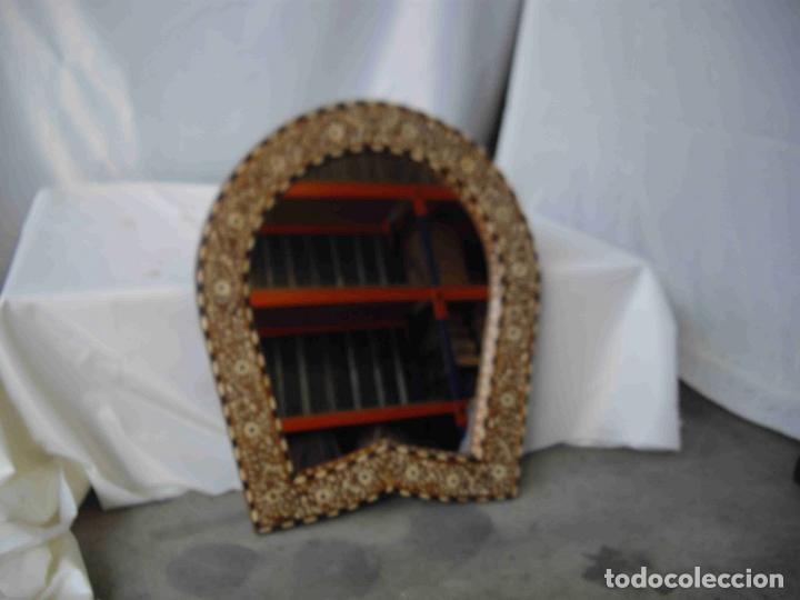 Vintage: ESPEJO INCRUSTACIONES HUESO - Foto 1