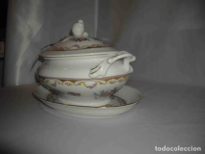 Vintage: JUEGO SOPERA FLOR FUENTE - Foto 2