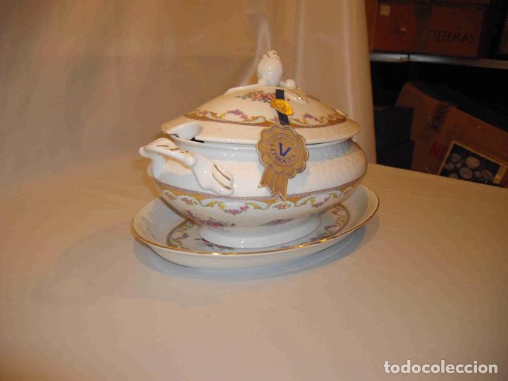 Vintage: JUEGO SOPERA FLOR FUENTE - Foto 3