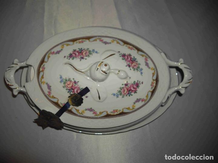 Vintage: JUEGO SOPERA FLOR FUENTE - Foto 4