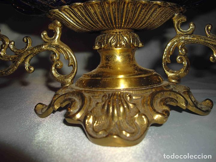Vintage: CENTRO BRONCE AZUL COBALTO - Foto 3