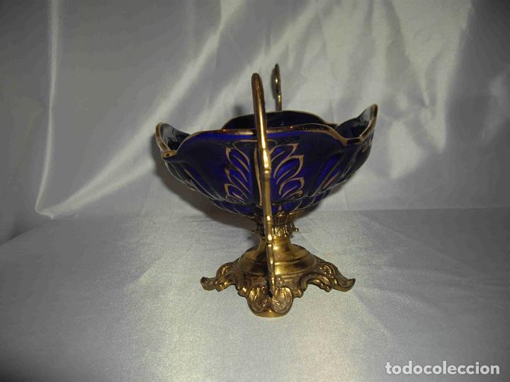 Vintage: CENTRO BRONCE AZUL COBALTO - Foto 5
