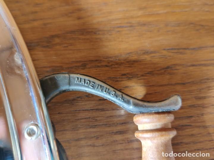 Vintage: Bandeja de acero inoxidable con asas. - Foto 4