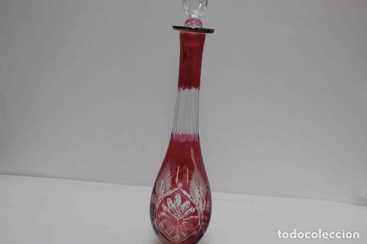 Vintage: BOTELLA CRISTAL TALLA ROJA 48 - Foto 3