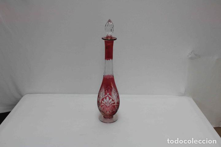 Vintage: BOTELLA CRISTAL TALLA ROJA 48 - Foto 1
