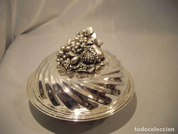 Vintage: CENTRO DE MESA METAL PLATEADO - Foto 2