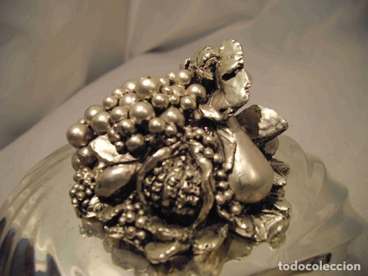Vintage: CENTRO DE MESA METAL PLATEADO - Foto 3