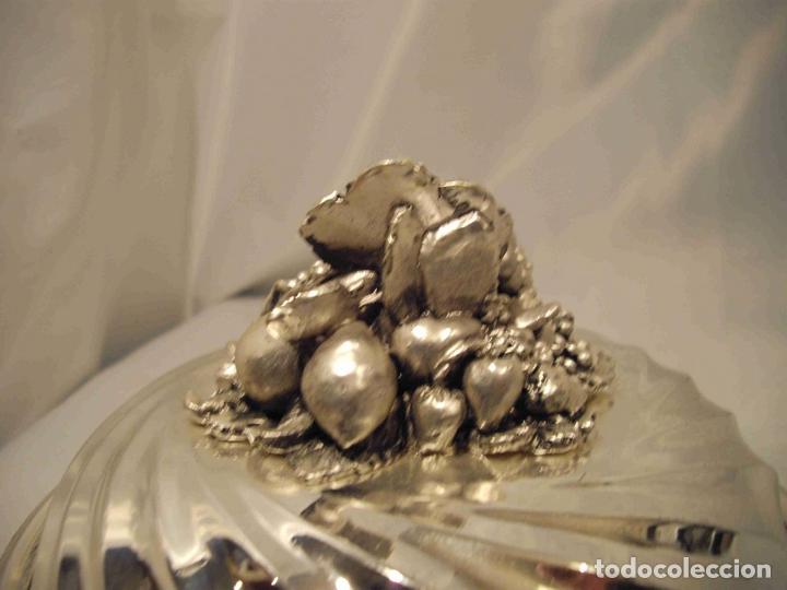 Vintage: CENTRO DE MESA METAL PLATEADO - Foto 4