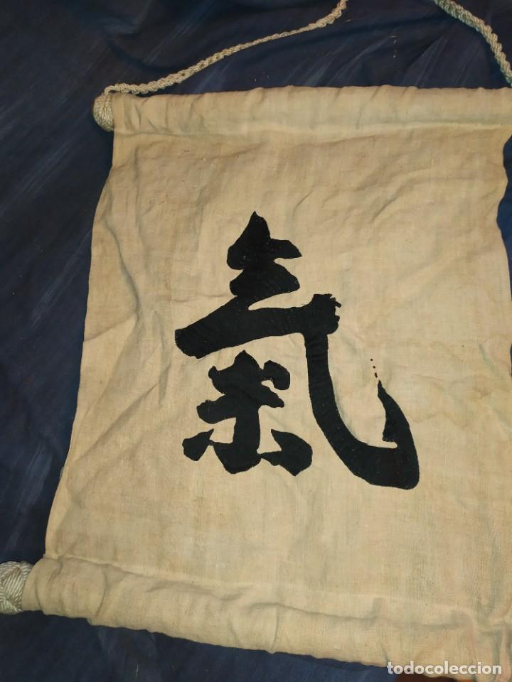 Vintage: COLGANTE TELA DECORACI&Oacute;N LETRA CHINA TELA ENROLLABLE COLGAR PARED PRECIOSO BONITO ORIGINAL