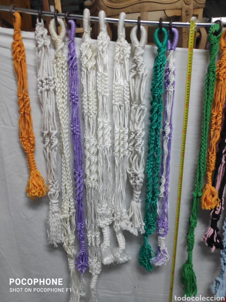 Vintage: 20 Maceteros de macrame. - Foto 2
