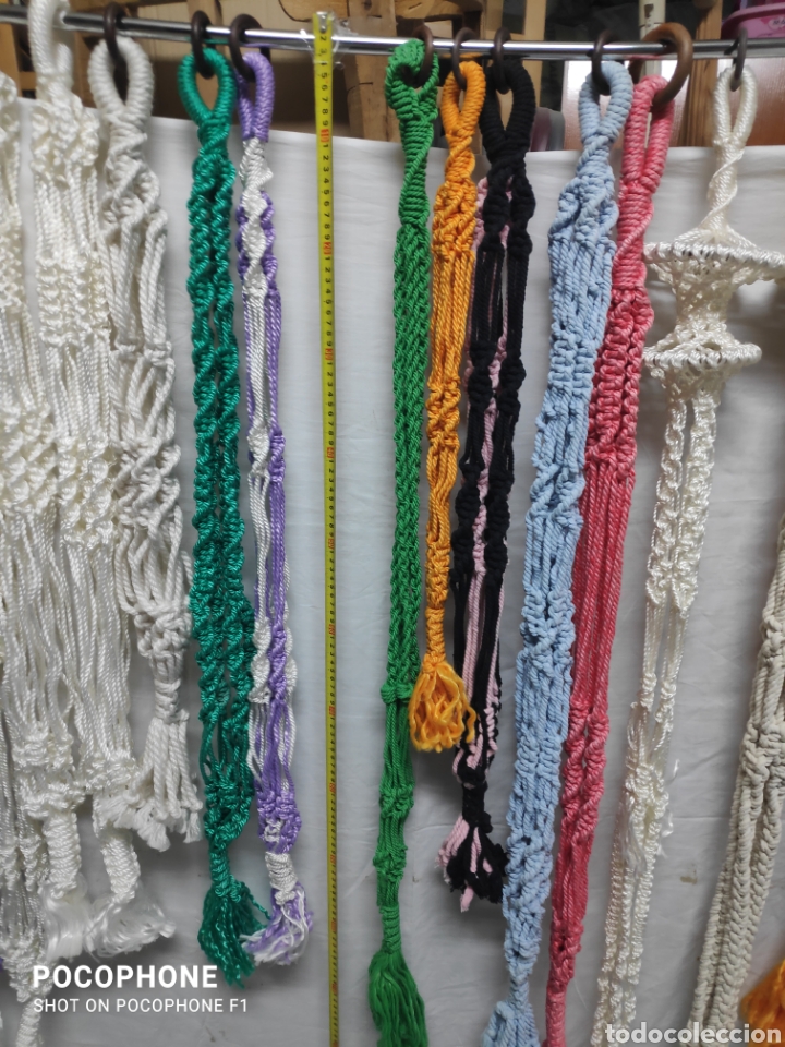 Vintage: 20 Maceteros de macrame. - Foto 3