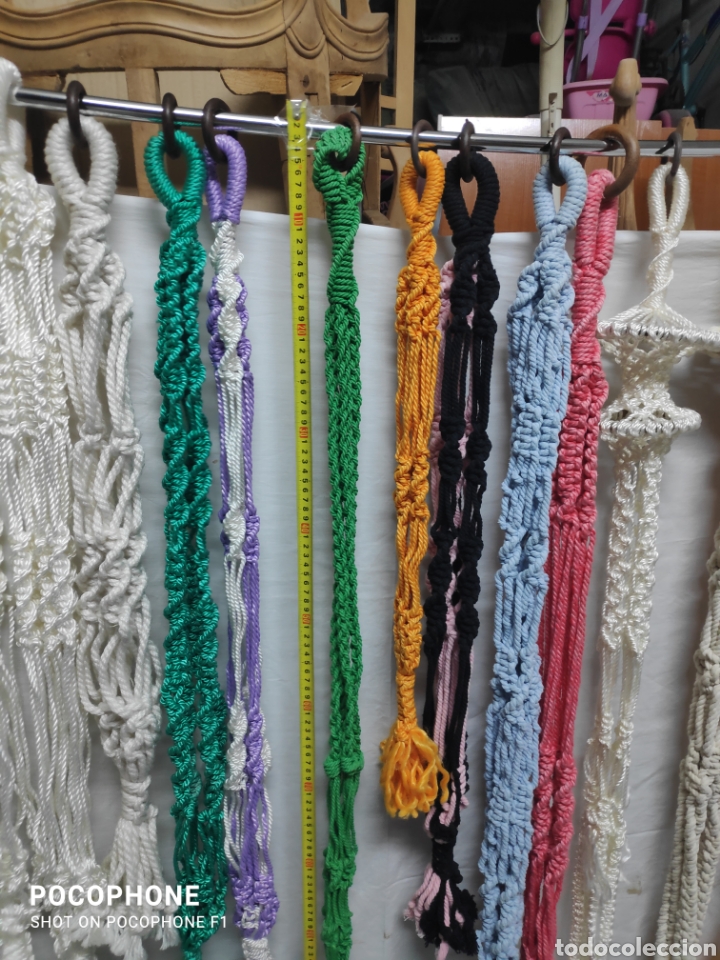 Vintage: 20 Maceteros de macrame. - Foto 6