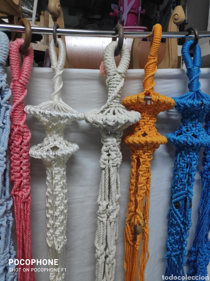 Vintage: 20 Maceteros de macrame. - Foto 7