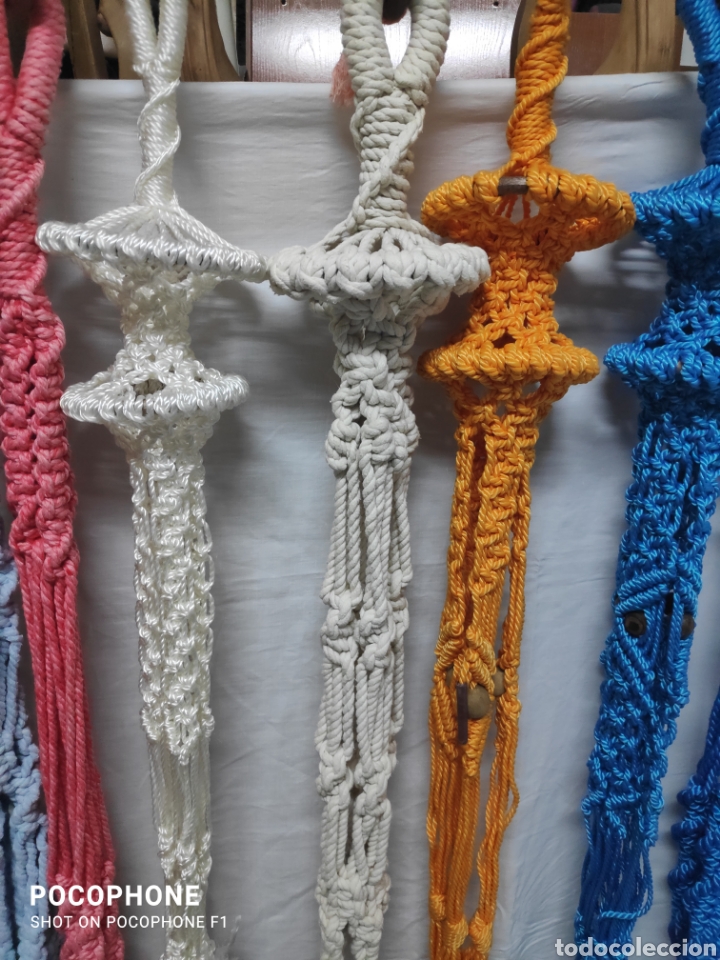 Vintage: 20 Maceteros de macrame. - Foto 9
