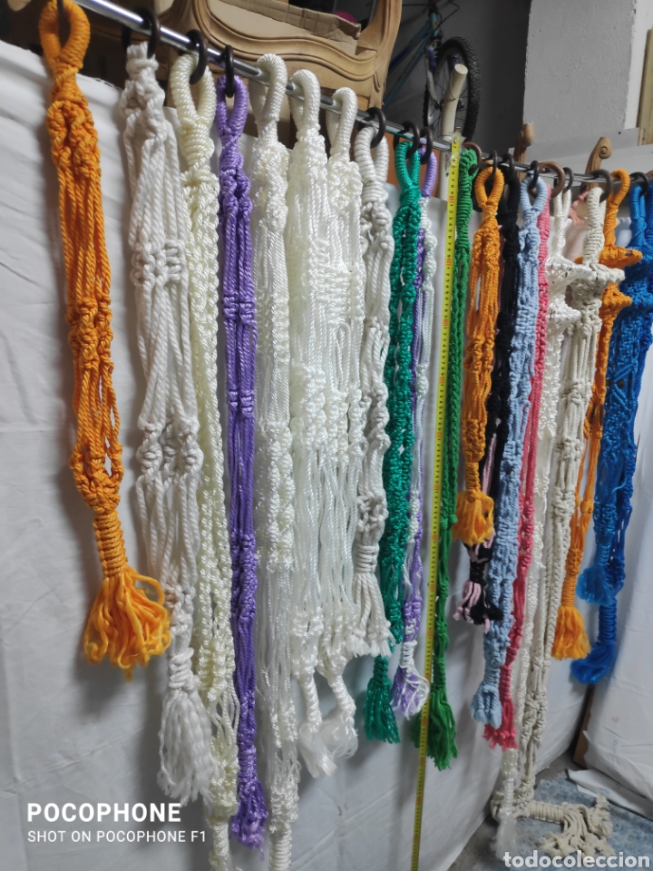 Vintage: 20 Maceteros de macrame. - Foto 10