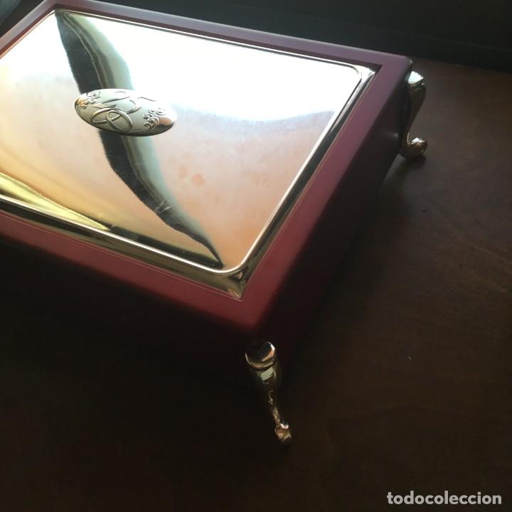 Vintage: joyero de madera y pltata nuevo - Foto 2