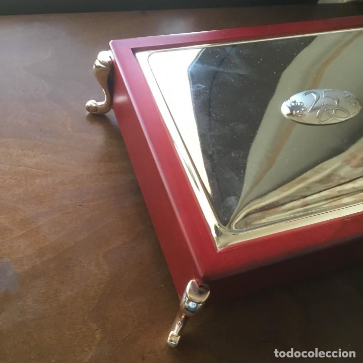 Vintage: joyero de madera y pltata nuevo - Foto 3