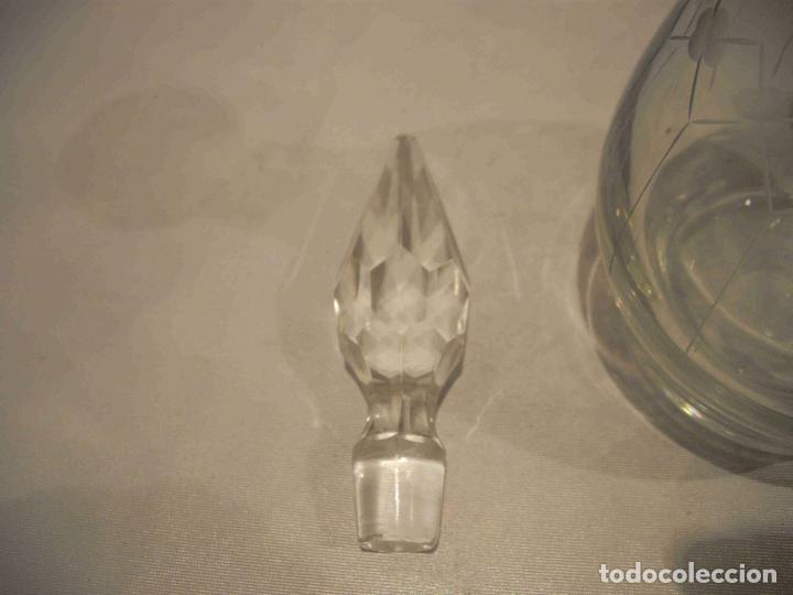 Vintage: BOTELLA CRISTAL TALLADO 34,5 - Foto 6