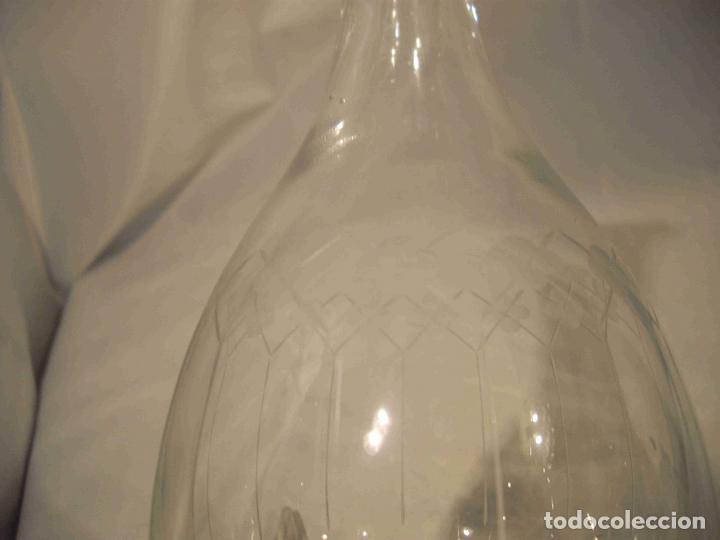Vintage: BOTELLA CRISTAL TALLADO 34,5 - Foto 7