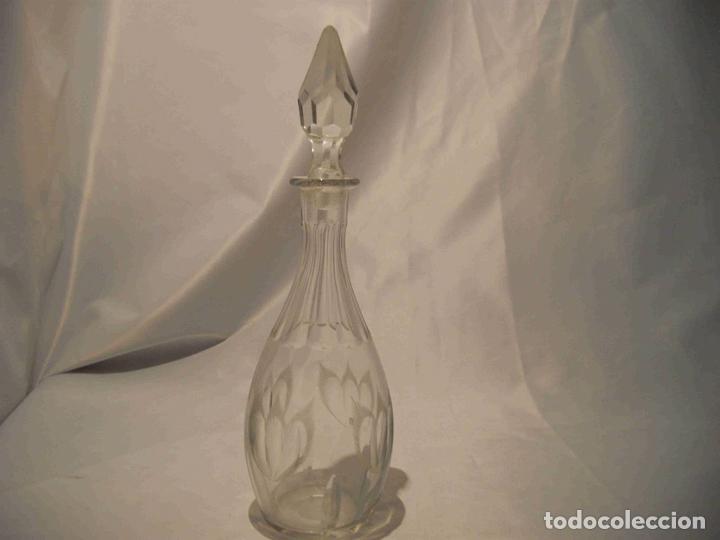 Vintage: BOTELLA CRISTAL TALLADO 34 - Foto 1