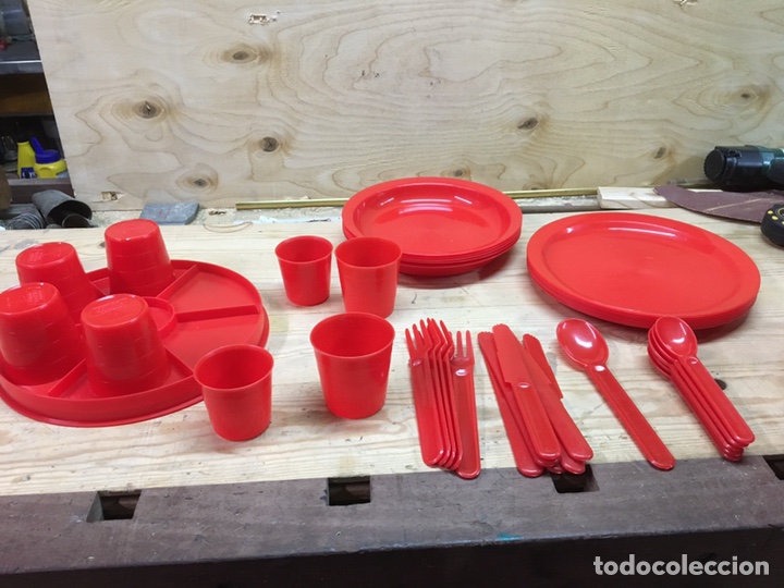 Vintage: Maleta picnic plasticos Campos - Foto 1