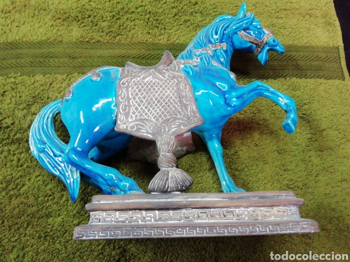 Vintage: Caballo de cer&aacute;mica vitrificado - Foto 1