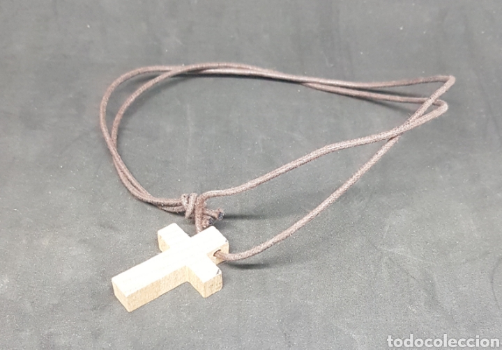 Vintage: Collar - cruz de madera - car202 - Foto 1