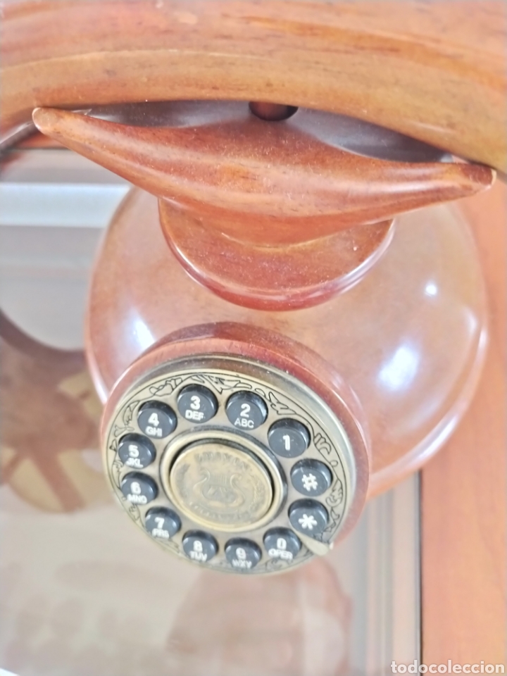 Vintage: Tel&eacute;fono de madera maziza - Foto 3