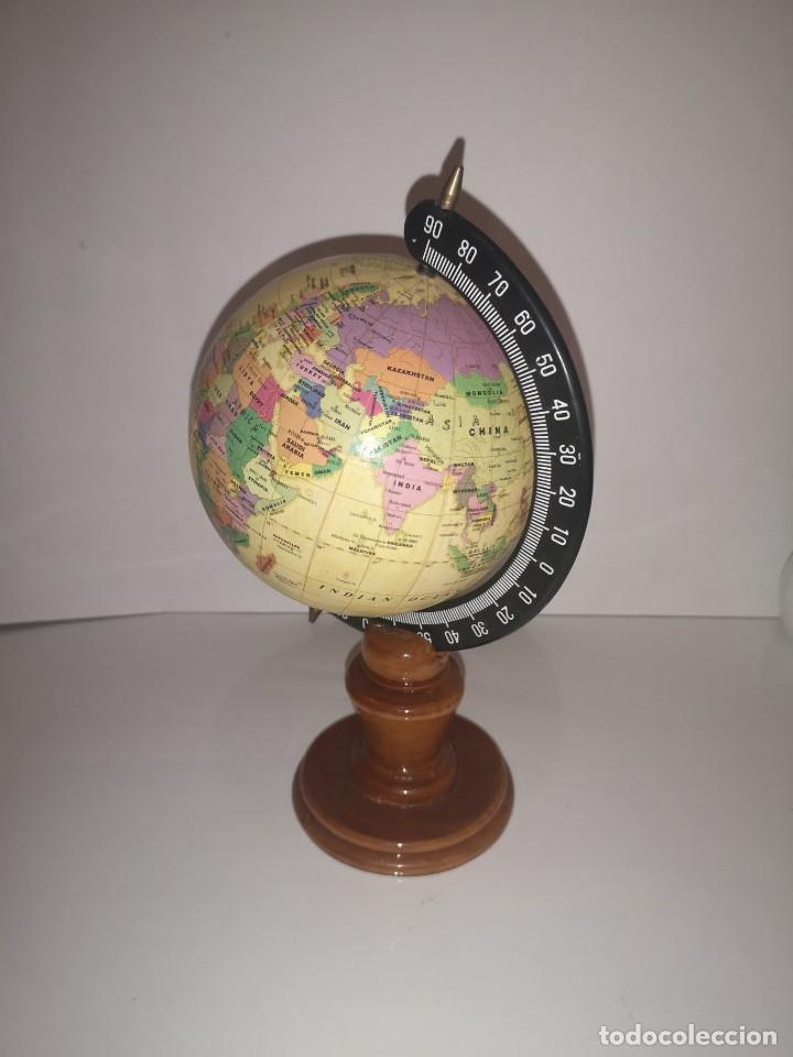 Vintage: Mini globo terr&aacute;queo de madera - Foto 1