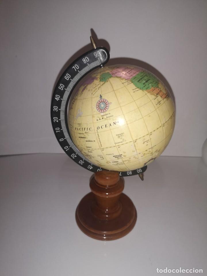 Vintage: Mini globo terr&aacute;queo de madera - Foto 2